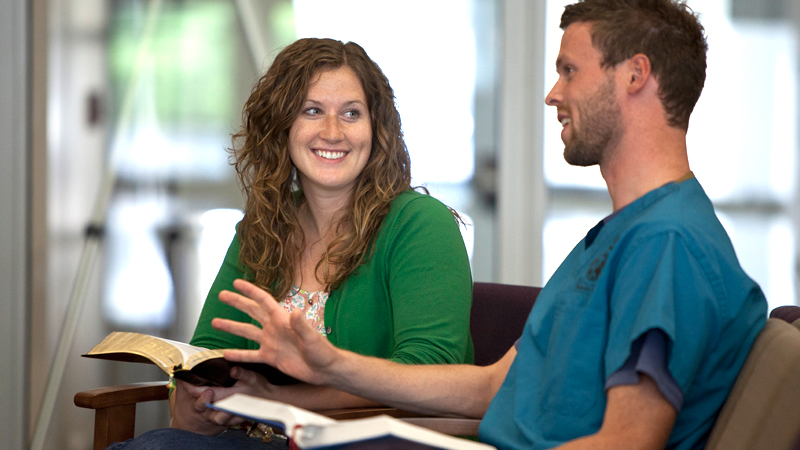 Two School of Religion students 