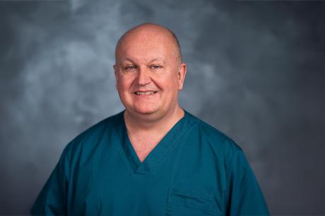 Lance Brown headshot in scrubs