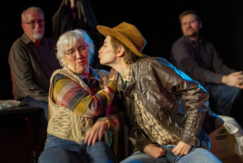 Actors perform in The Laramie Project