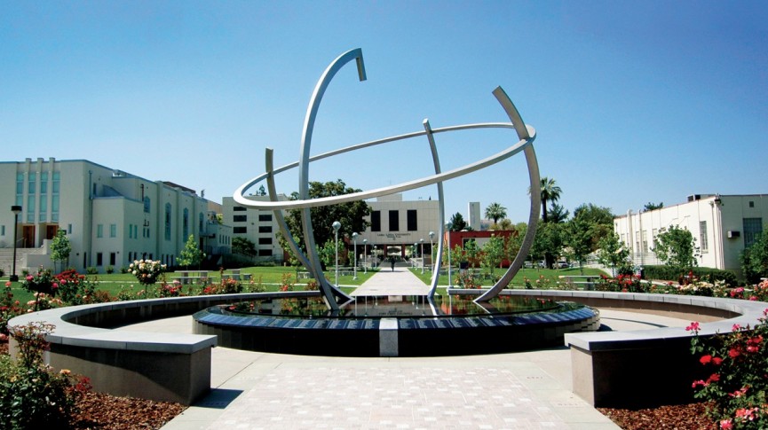 The Globe fountain