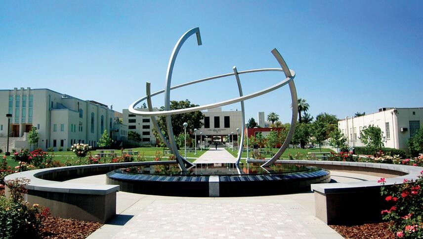 The Globe fountain